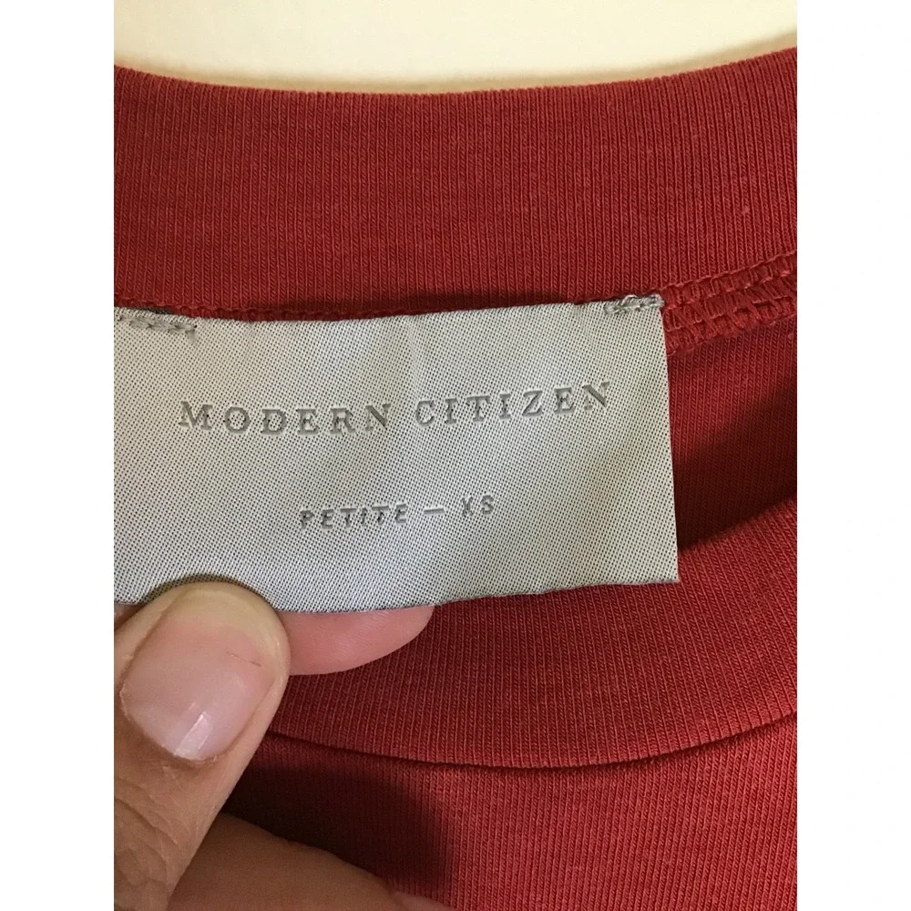 Modern Citizen Women's Crimson Prima Jersey Midi Dress Petite Size XS NWT